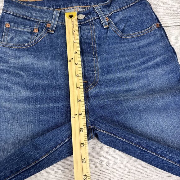 Levi's 501 Jeans Women's 24x32 Blue Original Fit Stretch Denim Button Fly - Picture 8 of 15